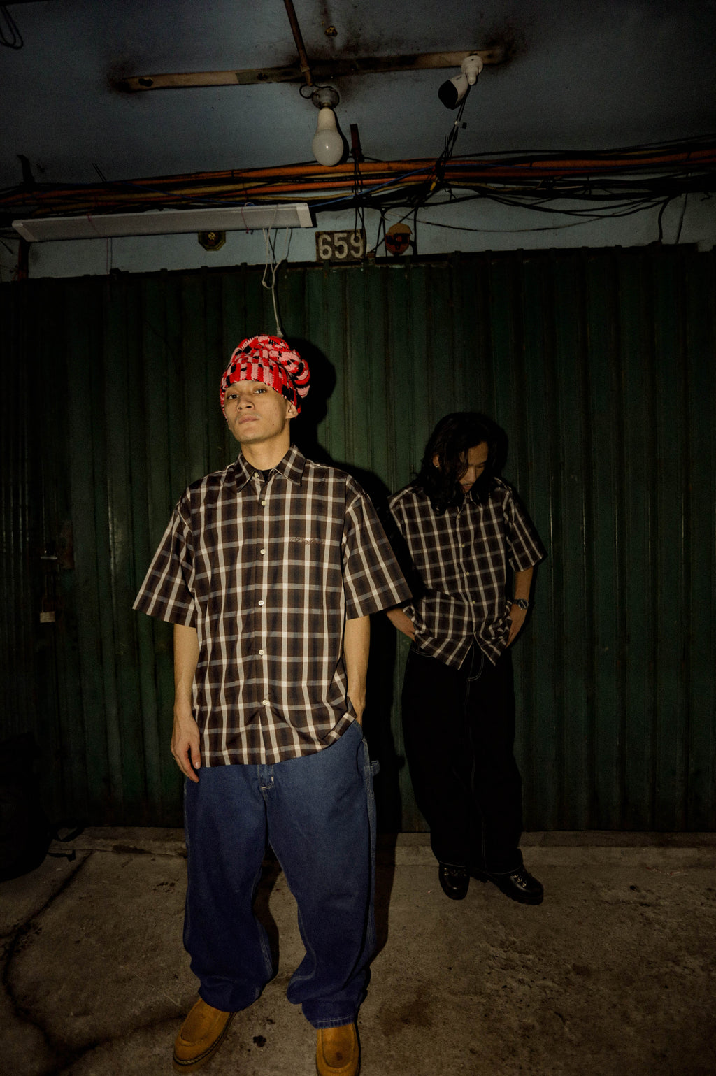 PFM Plaid Polo