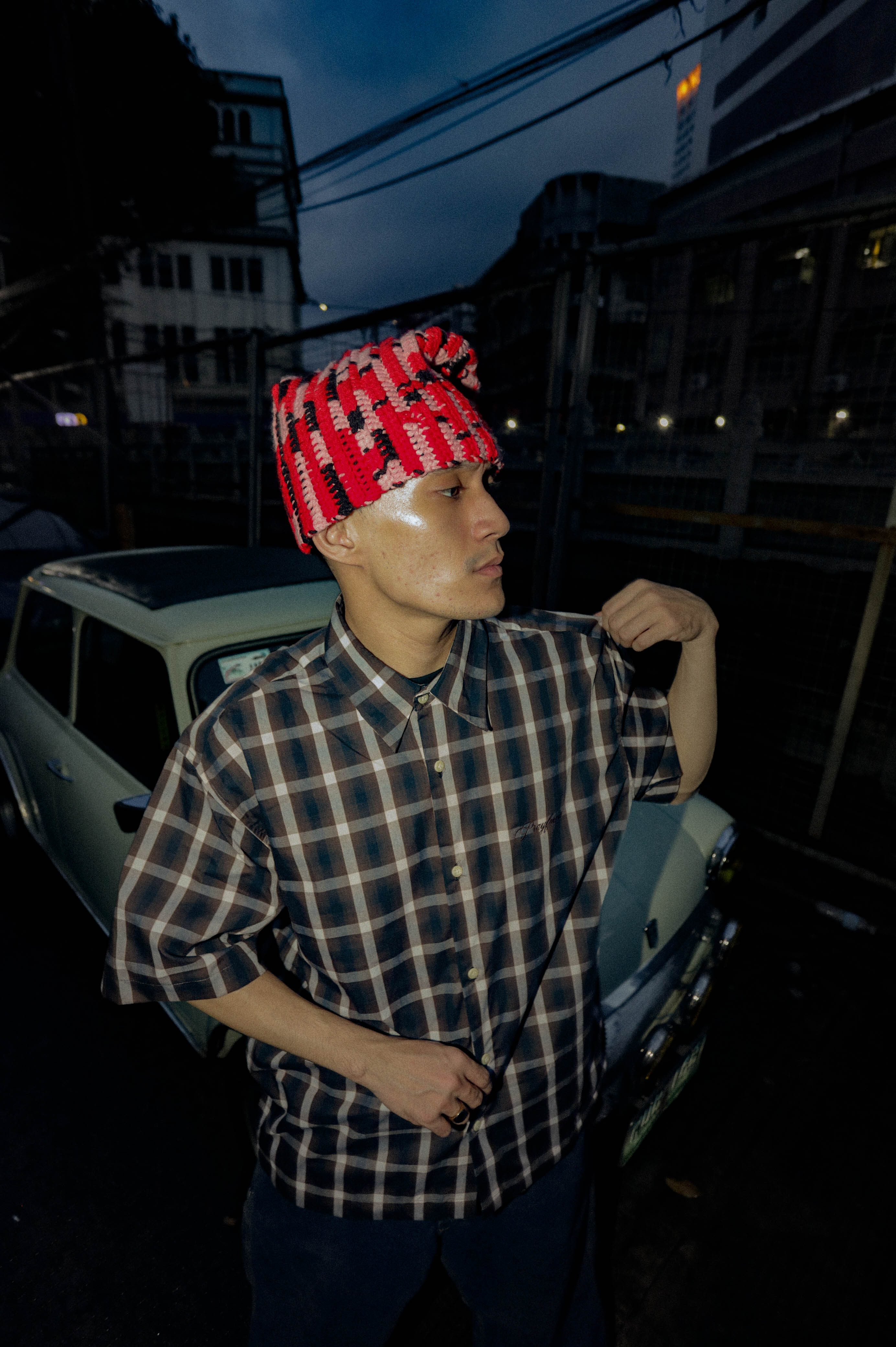 PFM Plaid Polo