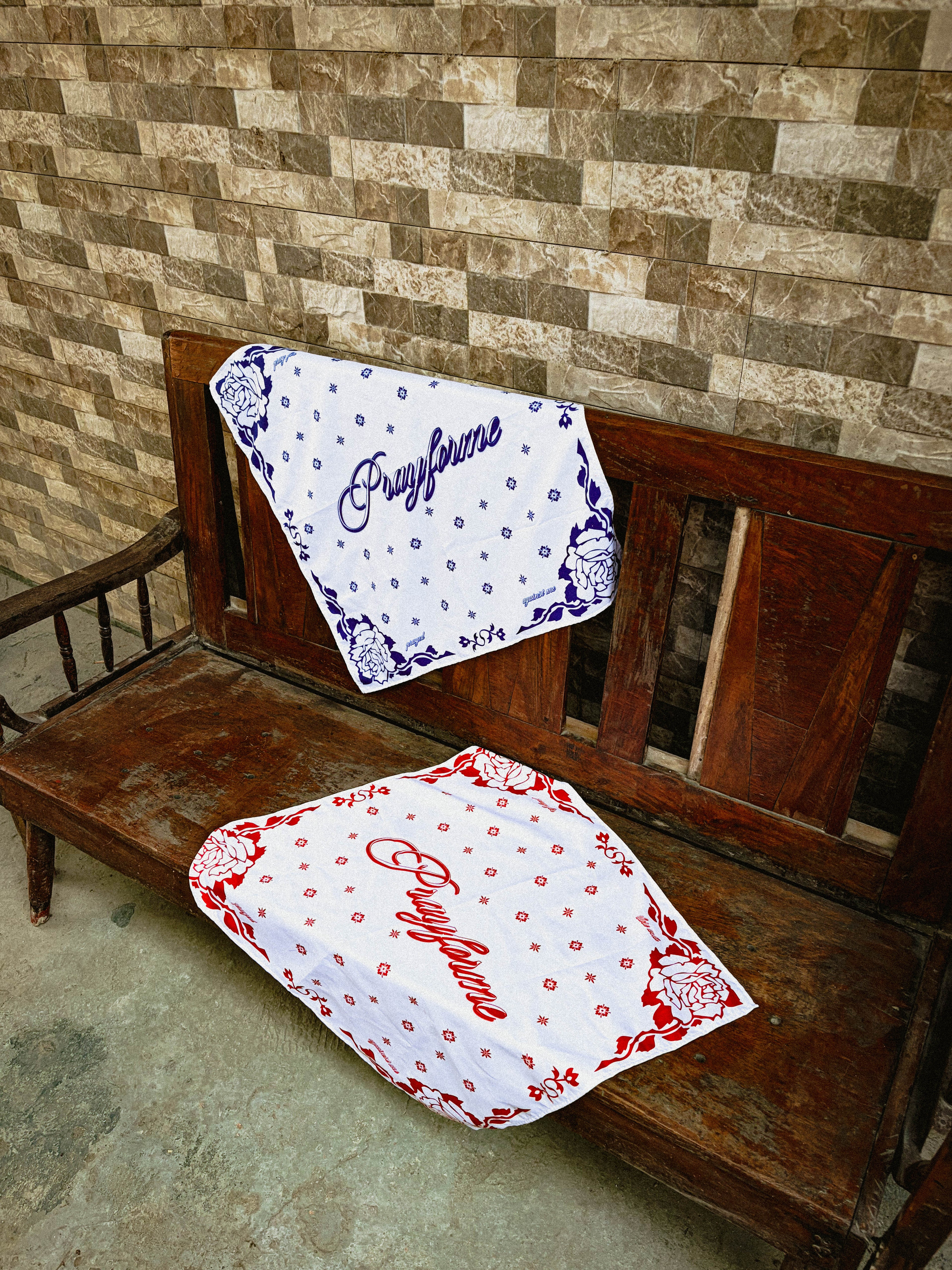 PFM Script Bandana - Red