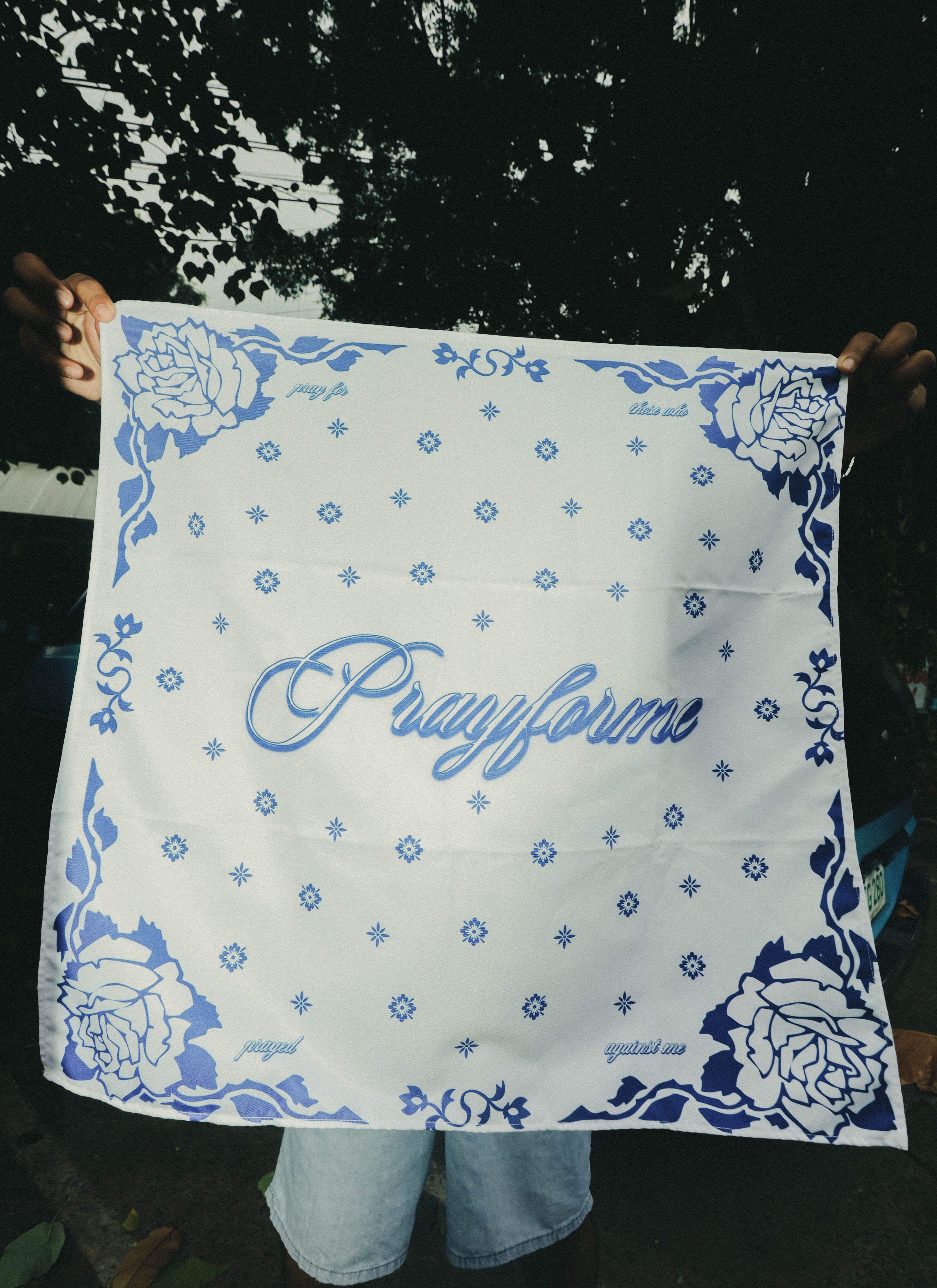PFM Script Bandana - Royal Blue