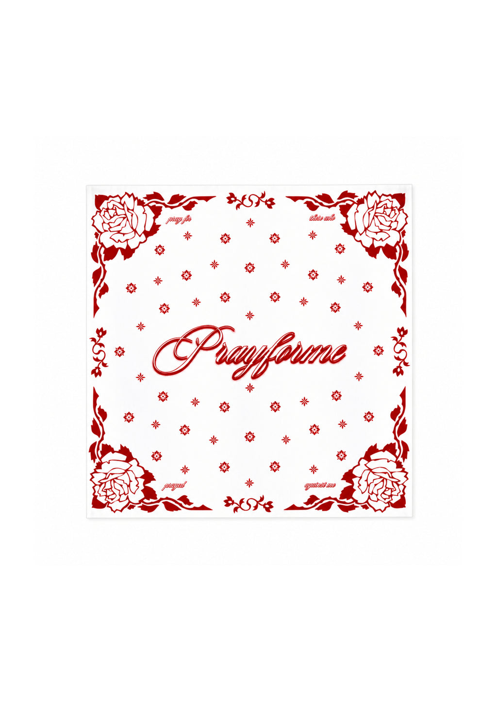 PFM Script Bandana - Red